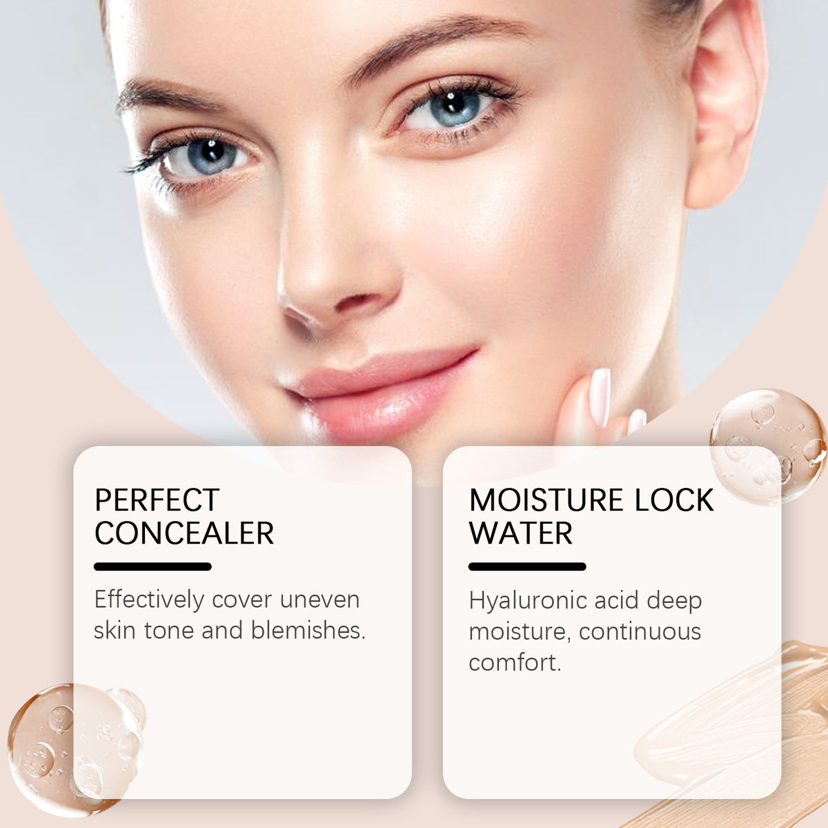 Clear Concealer Foundation Stick Natural Lightweight Radiance Radiance Radiance Non-Fake White Moisturizing Foundation Stick