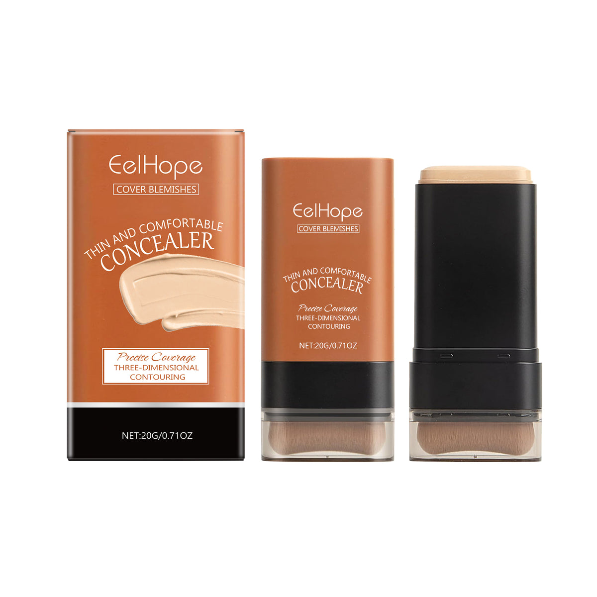 Clear Concealer Foundation Stick Natural Lightweight Radiance Radiance Radiance Non-Fake White Moisturizing Foundation Stick