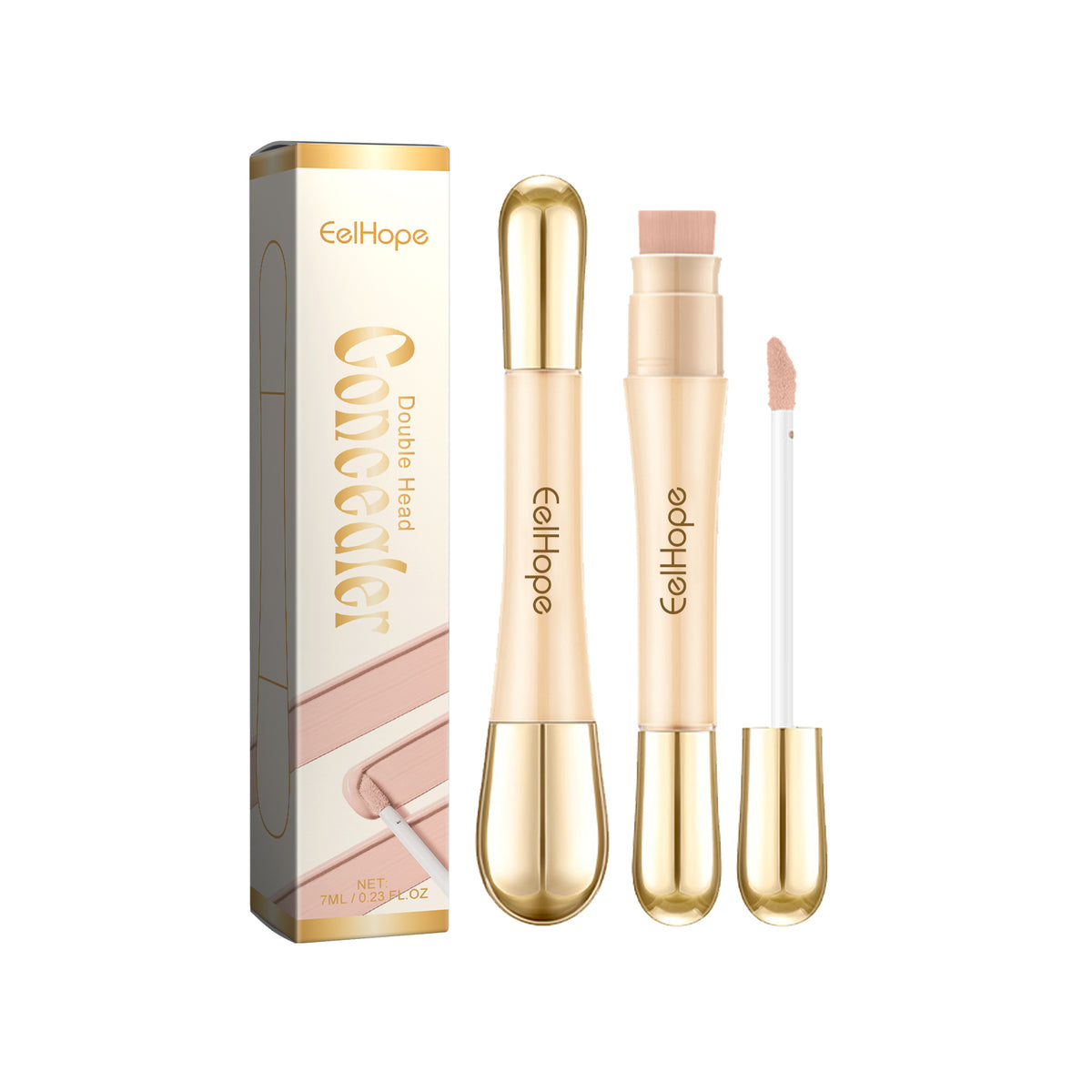 Double-Ended Brightening Waterproof Concealer Stick