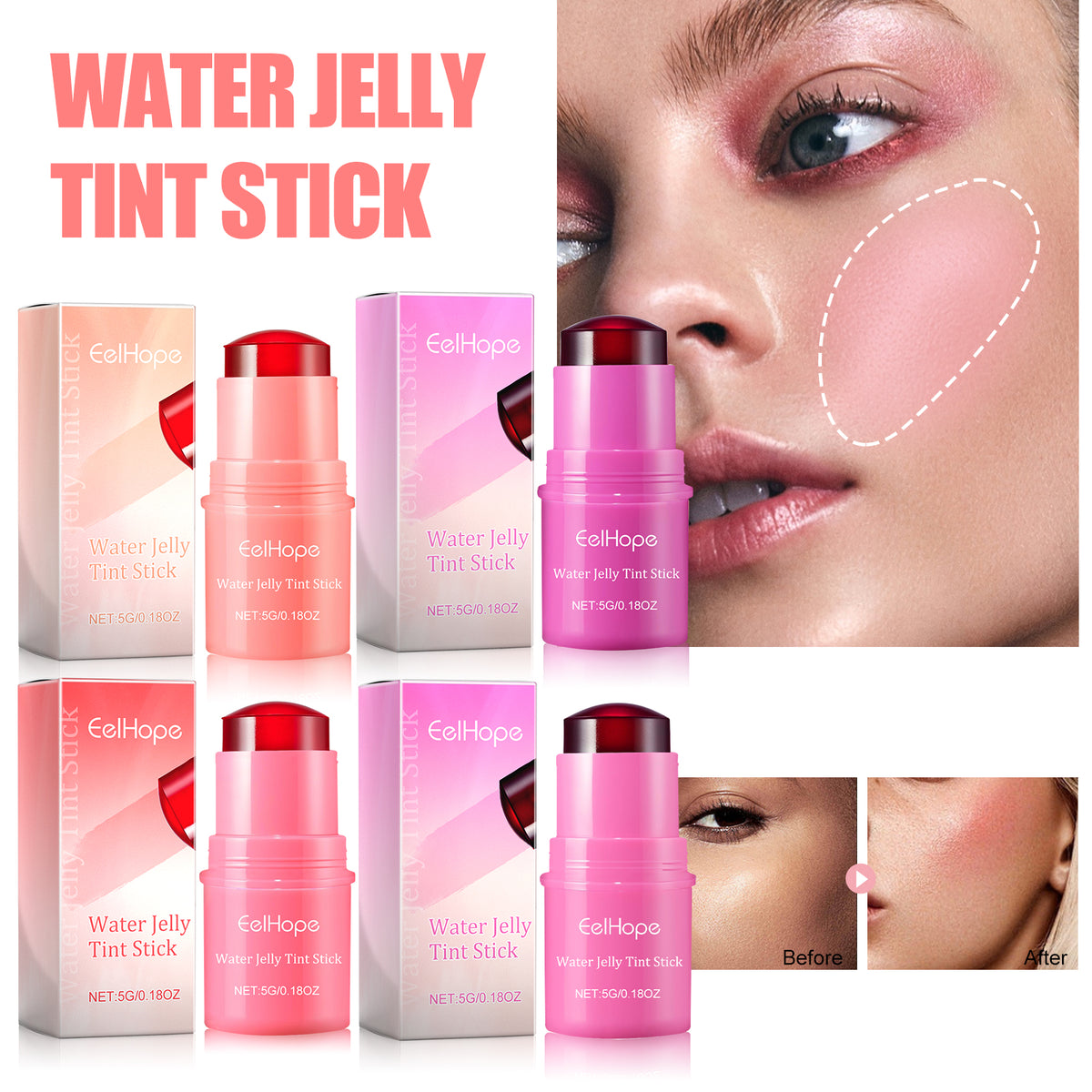 Water Jelly Tint Stick Lip & Cheek Color