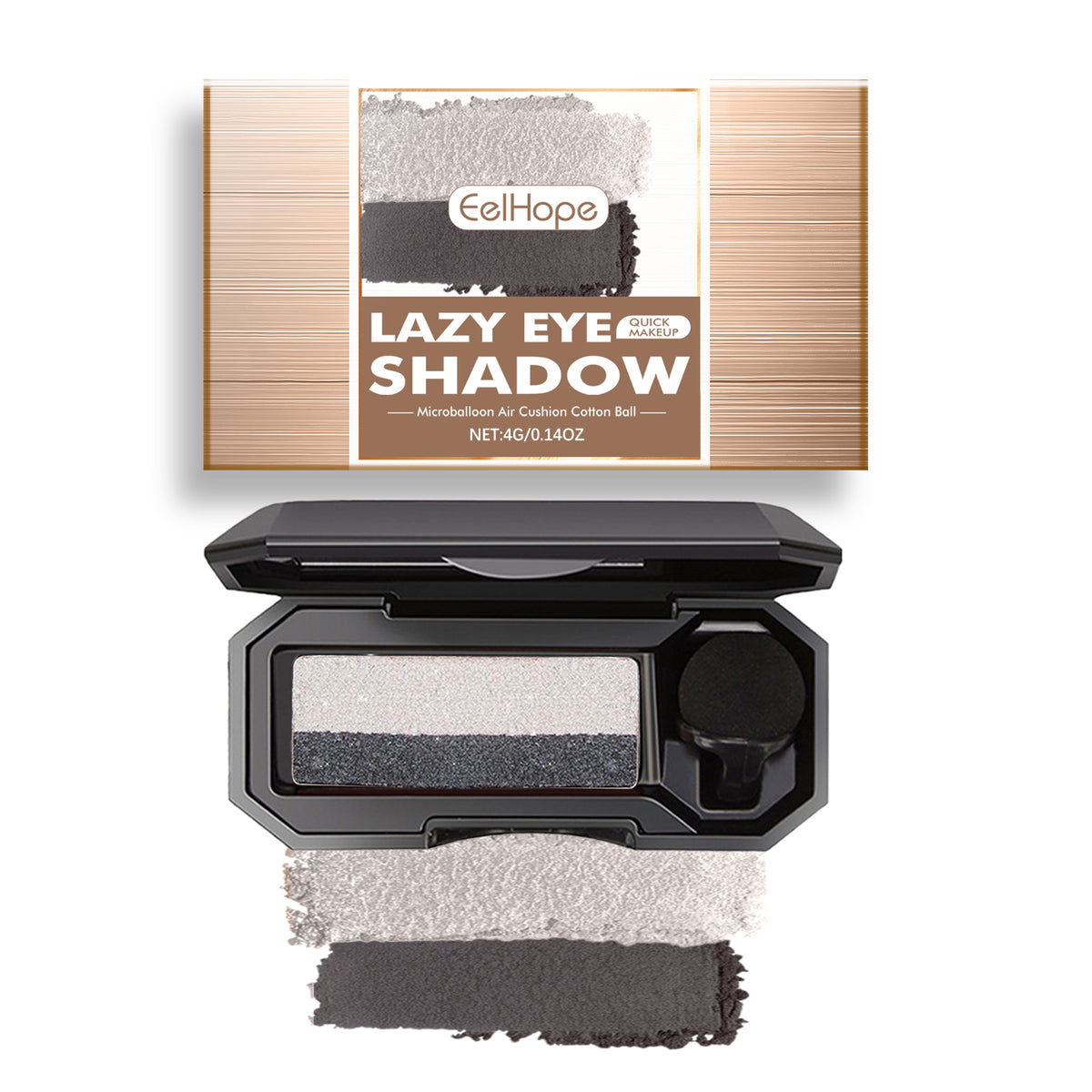 Lazy Eye Shadow, Natural Development Pearlescent Matte Beginner Daily Makeup Glitter Eyeshadow
