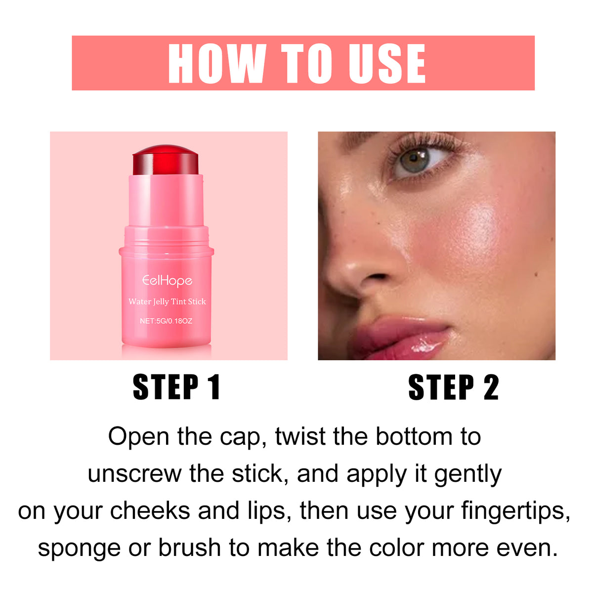 Water Jelly Tint Stick Lip & Cheek Color